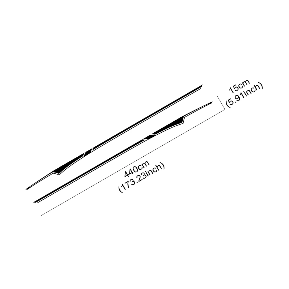 

For Chevrolet Silverado Chevy 2014-2017 Car Vinyl Decals Waist Line Graphics Side Body Racing Stripes Sticker Decor Accessories