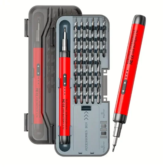 

Набор прецизионных электроинструментов, набор электрических отверток, перезаряжаемые беспроводные мини-маленькие биты для ремонта мобильных сотовых компьютеров