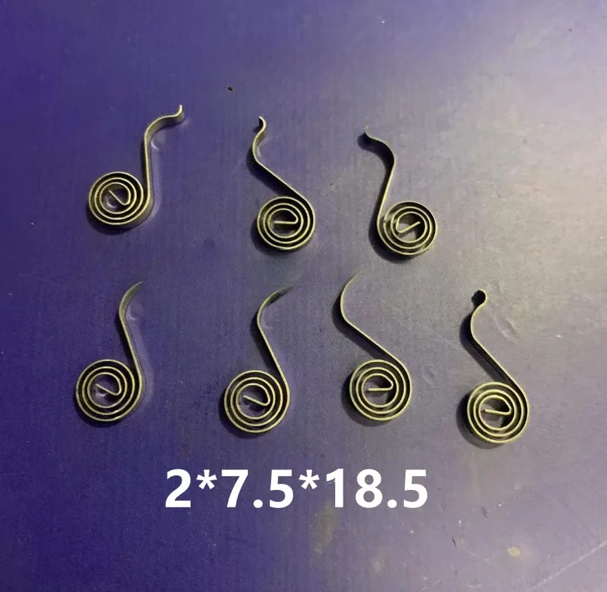 10pcs Motor Compression Spring Snail Coil Spring Battery Forklift Carbon Brush Brush Shaped Carbon Brush Spring