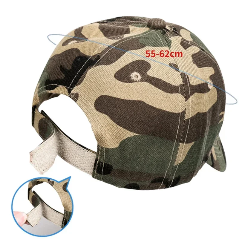 Casquette Peaked Cap Adjustable Camo Tactical Cap for Outdoor Sports Sunhat Baseball Cap Military Training Camo Hat Hunting Hats