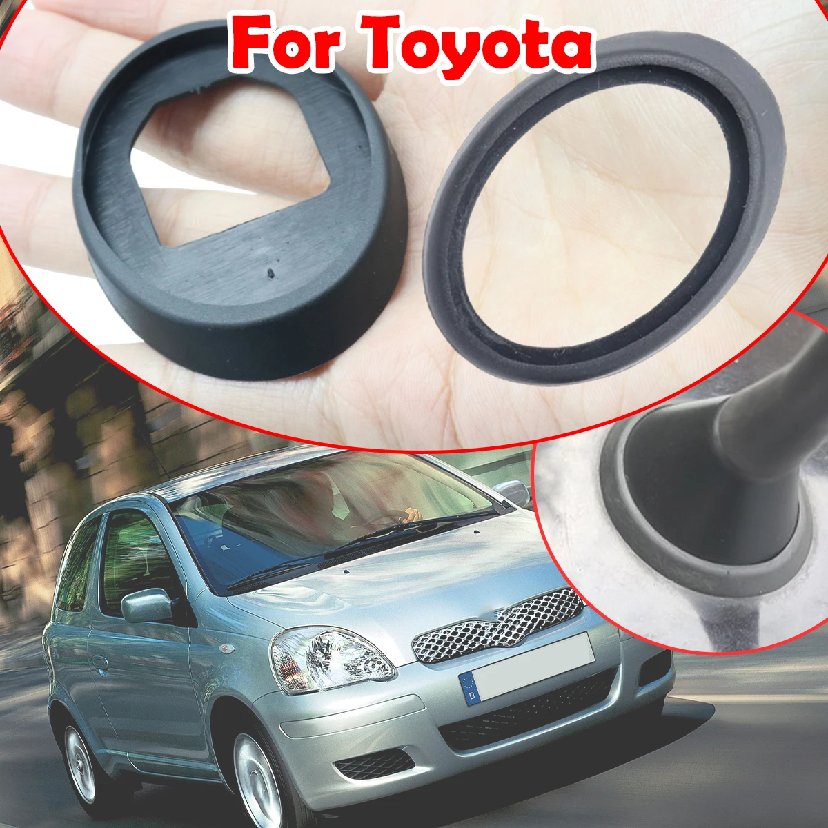 

For Toyota Corolla Prius RAV 4 III Yaris Roof Mast Whip Aerial Antenna Base Seal Rubber Gasket Replacement parts Car Accessories