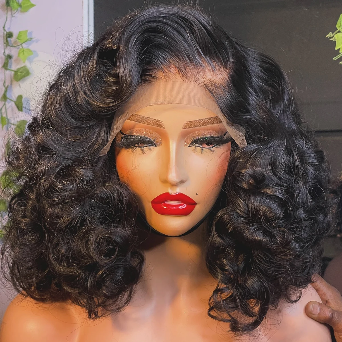 

Парик из натуральных волос 13×6 HD Lace Frontal, кудрявый, густота 450, без клея, 16-36 дюймов, 360 HD прозрачный кружевной парик