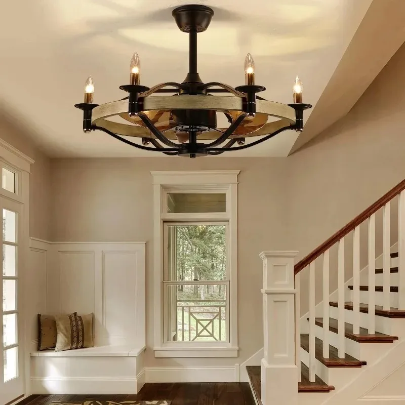 

Energy Saving Remote Control Decorative Lighting for Villa Bedroom Living Room Interior Modern Ceiling Fan Light