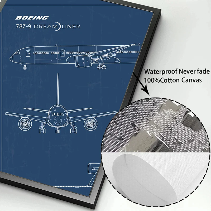 طائرة سلاح الجو ايرباص براءة اختراع يطبع طائرة المشارك مخطط الطيران المقاتل حائط لوح رسم الفن صور ديكور المنزل