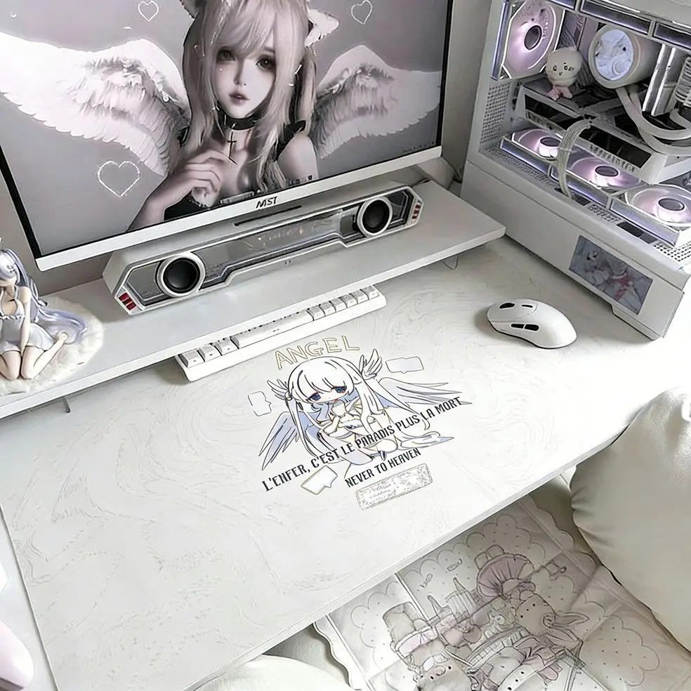 Y2k Kawaii Cute Sub Leather Mouse Pad Non-Slip Waterproof Desk Mat Comfortable Office Gaming Mousepad Desk Mat for PC Laptop