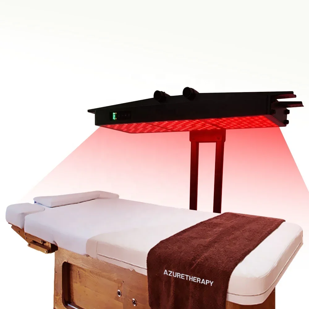 Azure OEM/ODM Full Body 7 Wevelengths Pulse Design 630nm 850nm 1500W PDT Light Therapy LED Red Light Therapy Infrared Panel