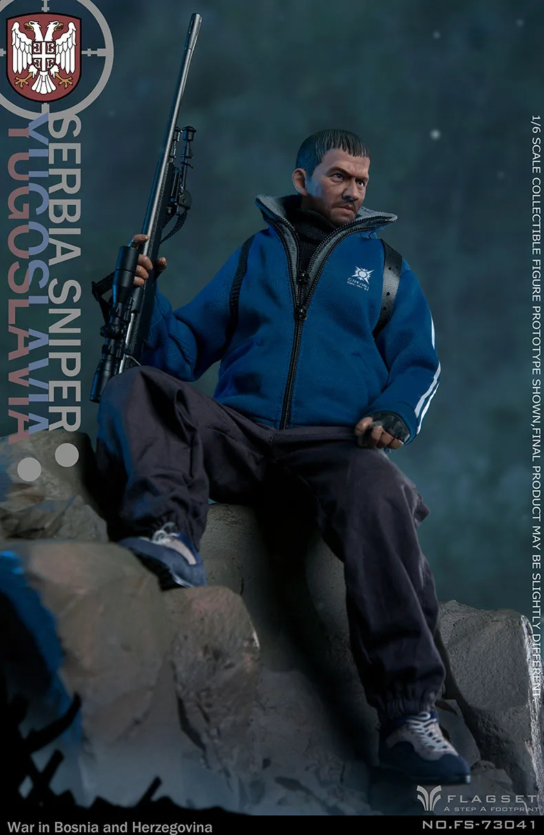 FLAGSET FS-73041 1/6 Male Soldier Sniper Serbian Full Set 12'' Action Figure Model Toys In Stock For Fans Collection