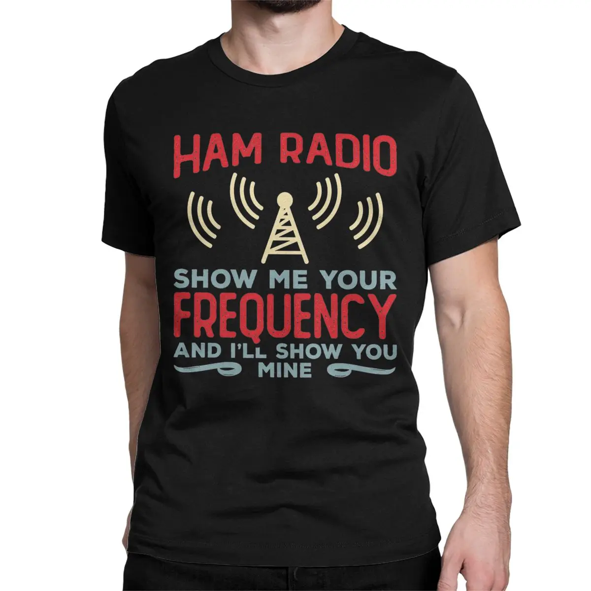 Funny Ham Radio Operator Frequency T Shirt Men Women's Cotton Vintage T-Shirt Tee Shirt Short Sleeve Clothes Original