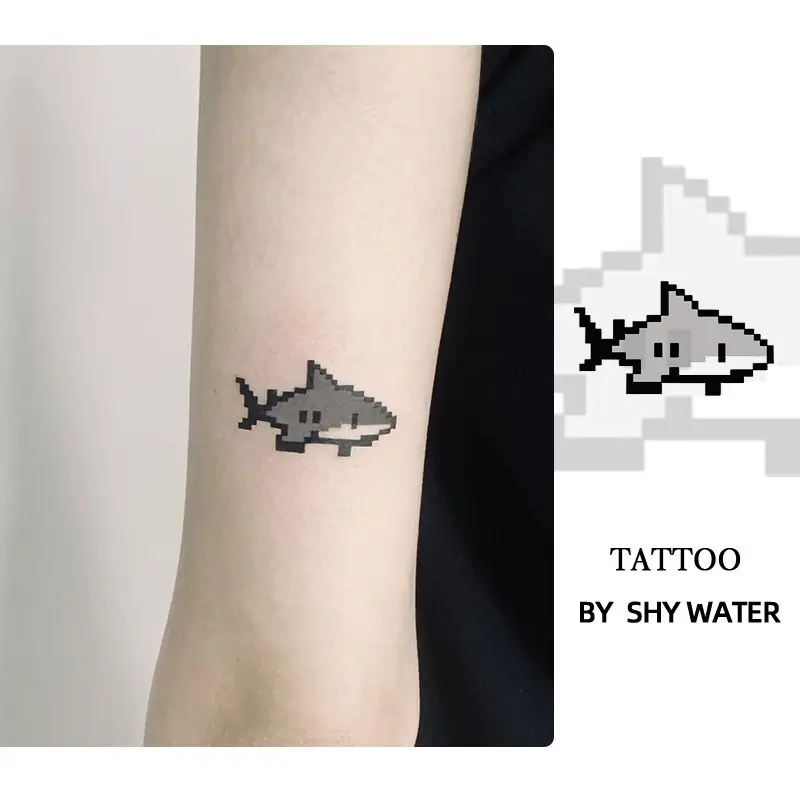 Temporary Tattoo Fake Tattoos Cartoon Cute Arm Waterproof Traveling Fish Sticker Halloween Festival Accessories Hotwife Tatoo