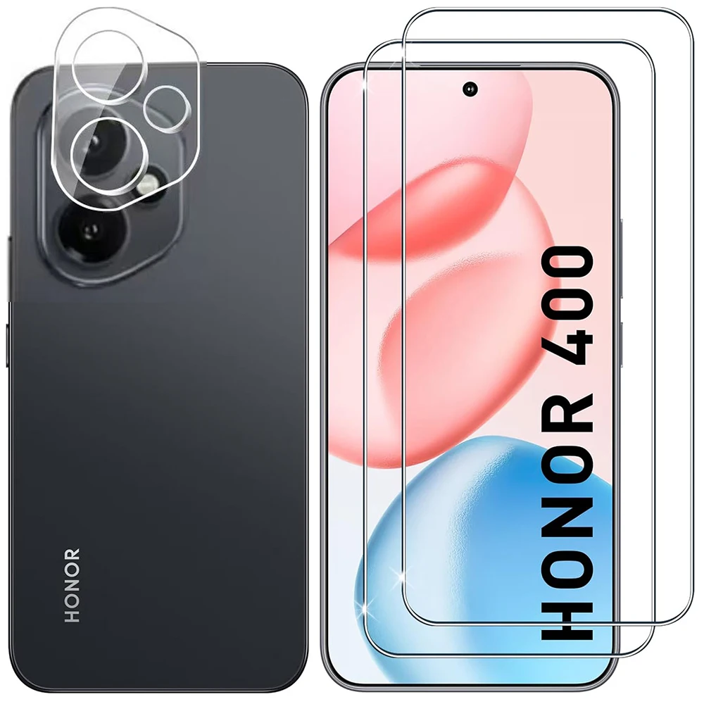 

2.5D 9H Tempered Glass for Honor 400 Global Screen Protector Camera Lens Film for Honor 400 Global DNY-NX9 6.55inch