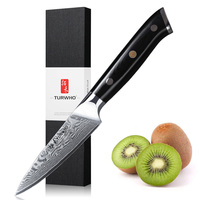 TURWHO 3.5 Inch Paring Knife 67 Layer Damascus Steel VG10 Steel Core Sharp Utility Vegetable Peeling Fruit Knife Household Tools