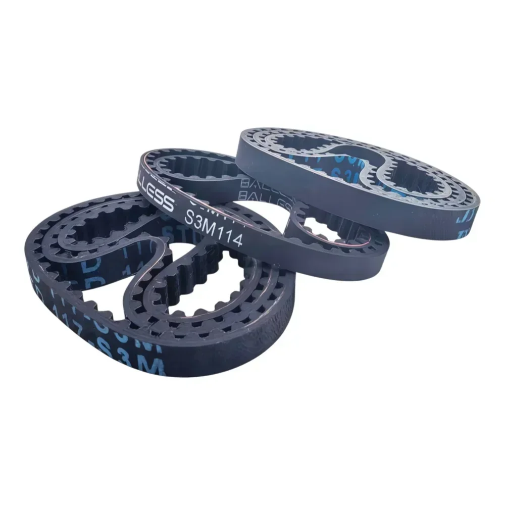 S3M Timing Belt Rubber 3 4 5 6 8 9 10 12 15mm Width 351-390mm 117T-130Teeth Closed Loop Synchronous Drive Belt LZJV 5