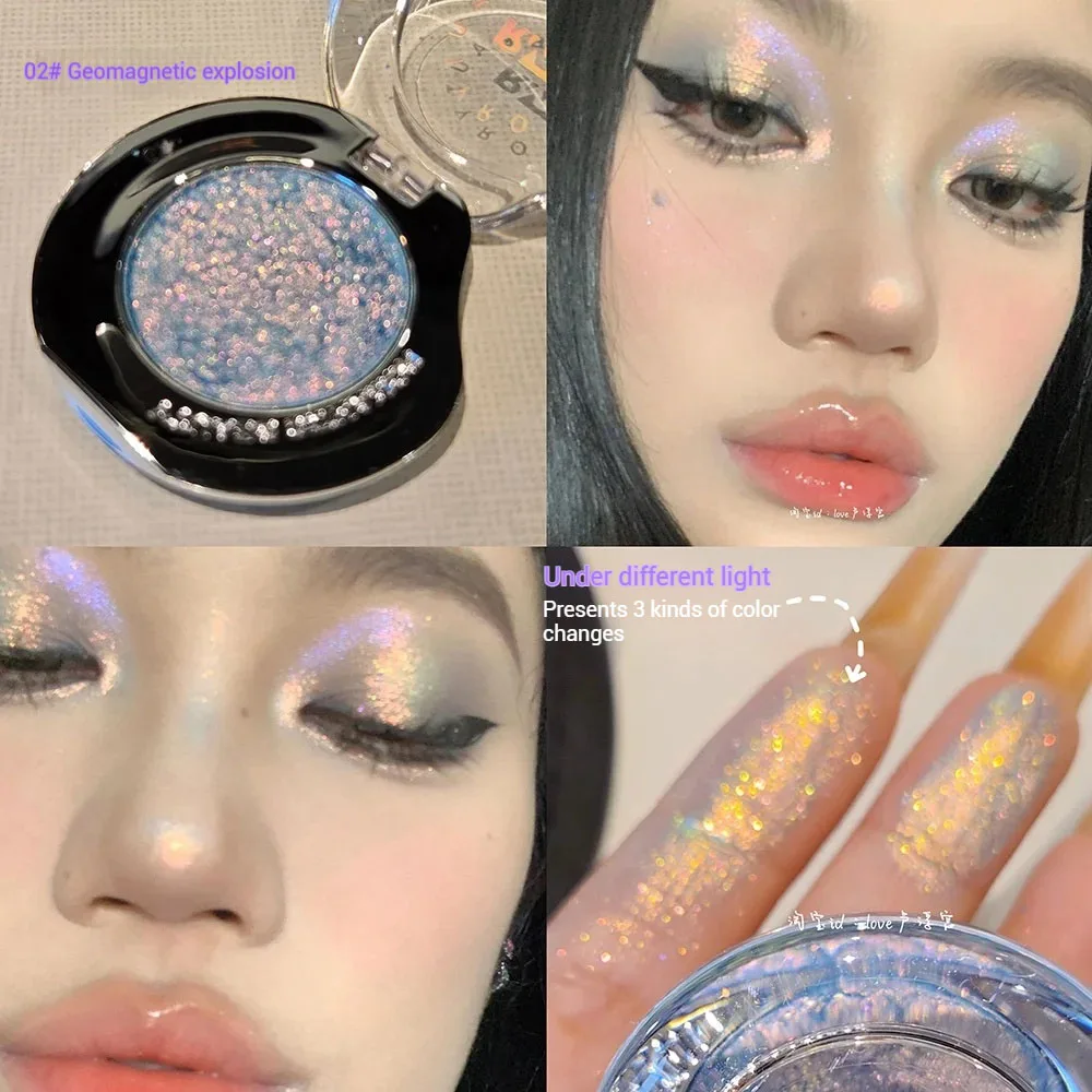 RMT Galaxy Chameleon Monochrome Eye Shadow Flash Long-Lasting Spotflash Highlight Eyeshadow Pearlescent Silky 1.7g