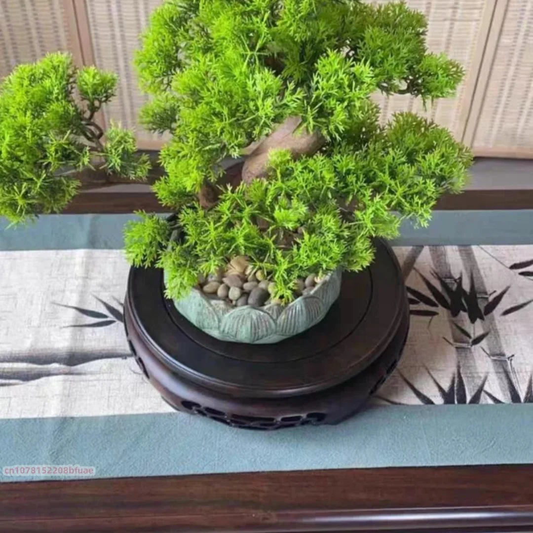 7-54cm Diameter Ebony Standing Flower Miniature Base Crafts Tea Sets Pedestal Figurines Vase Display Stand Bonsai Plant Shelves
