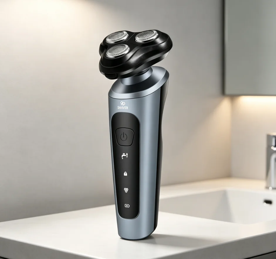Waterproof Electric Shaver,HTMCK Wet & Dry Shaving, USB Charging, Portable for Travel, Business Trip & Daily Home Use