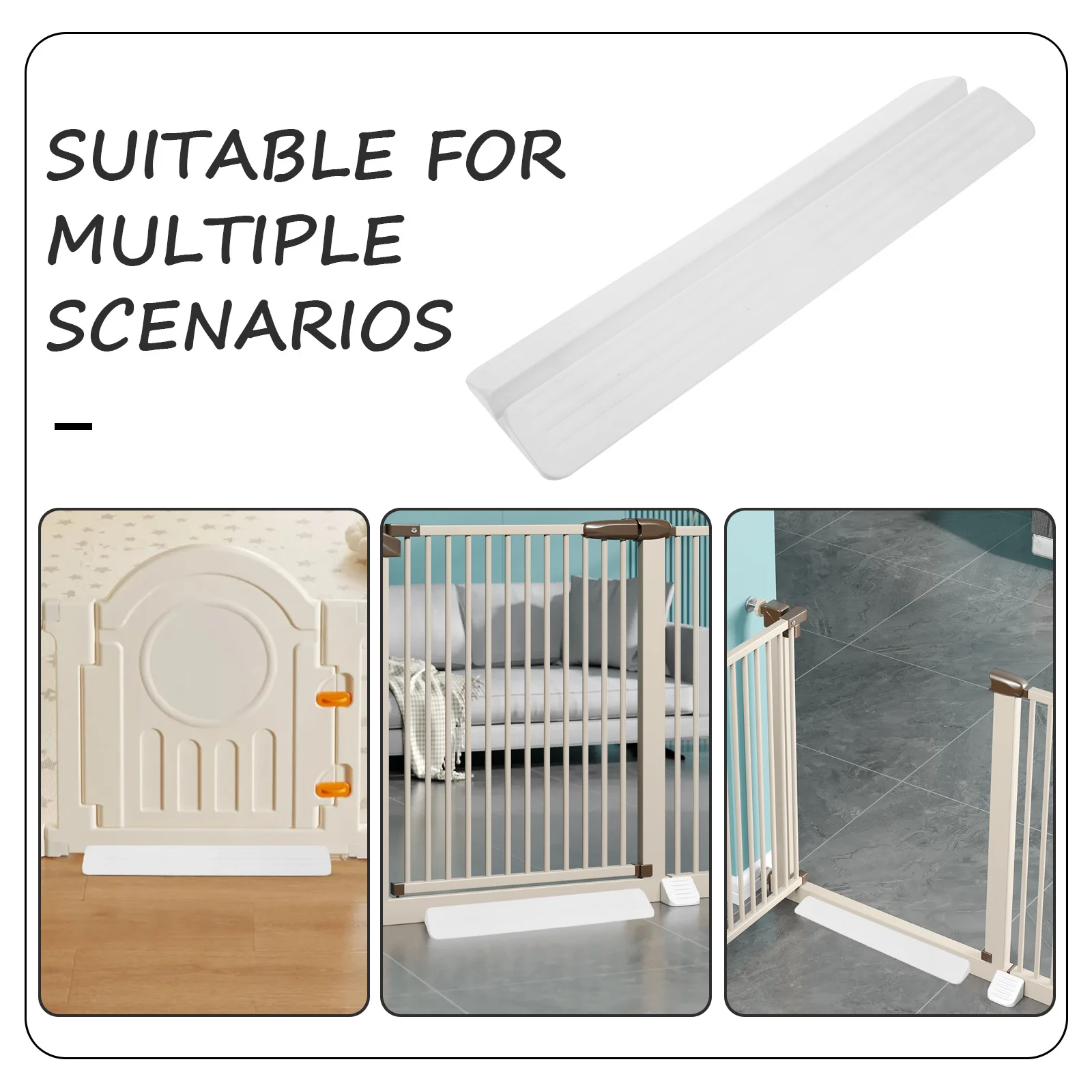 ペットゲートサポートフィート プラスチック固定アクセサリー ベビーフェンス アンチキックペダル ドア安全強化装置 滑り止めガードレールホルダー