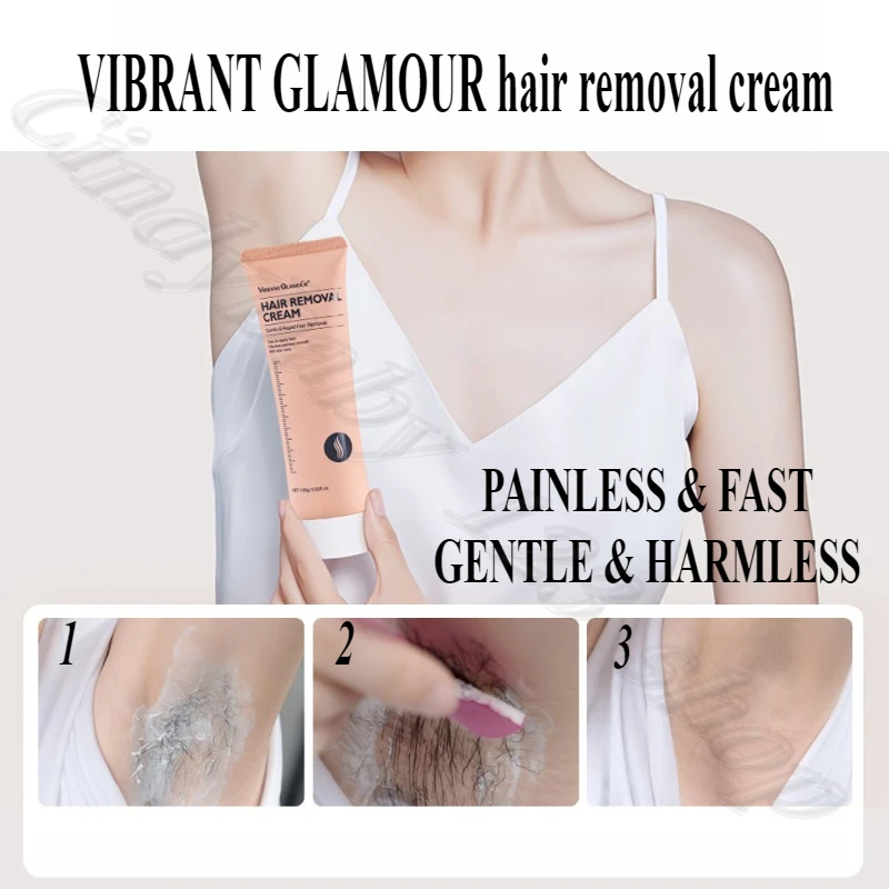 

VIBRANT GLAMOUR hair removal cream 8 minutes of rapid and mild 0 stimulation, refreshing without leaving hair roots 100ml