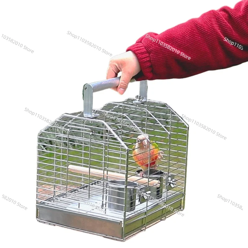 

304 Stainless Steel Luxury Outdoor Bird Cage, Horizontal Wire for Xuanfeng Tiger Peony Parrot