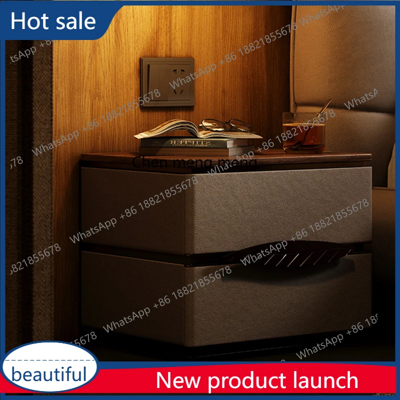 

A51 Итальянская прикроватная тумбочка для главной спальни, элитная вилла, весь дом с листой серии, легкая роскошная прикроватная тумбочка для дома