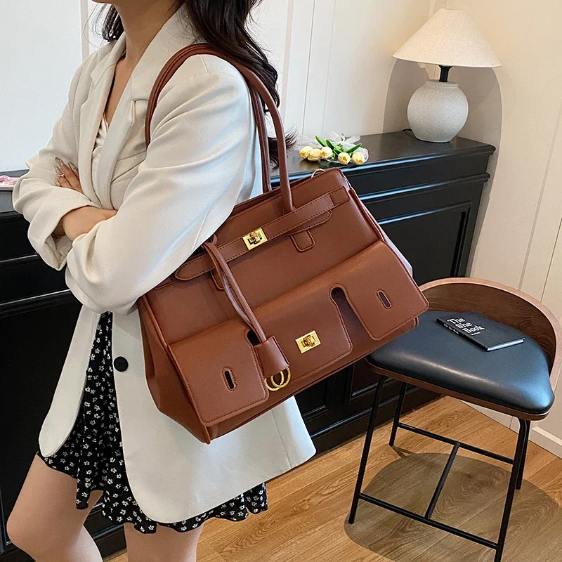 

Premium Quality Women Crossbody Bag Luxury Vintage Leather Handbag High End Shoulder Tote Designer Label