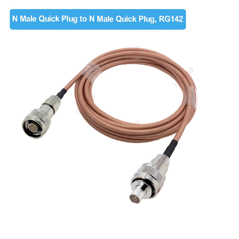 1Pcs High Quality RG142 Cable N Male to N Male Quick Plug High Frequency Double Shielded RF Coaxial Pigtail for 6GHz Test Use
