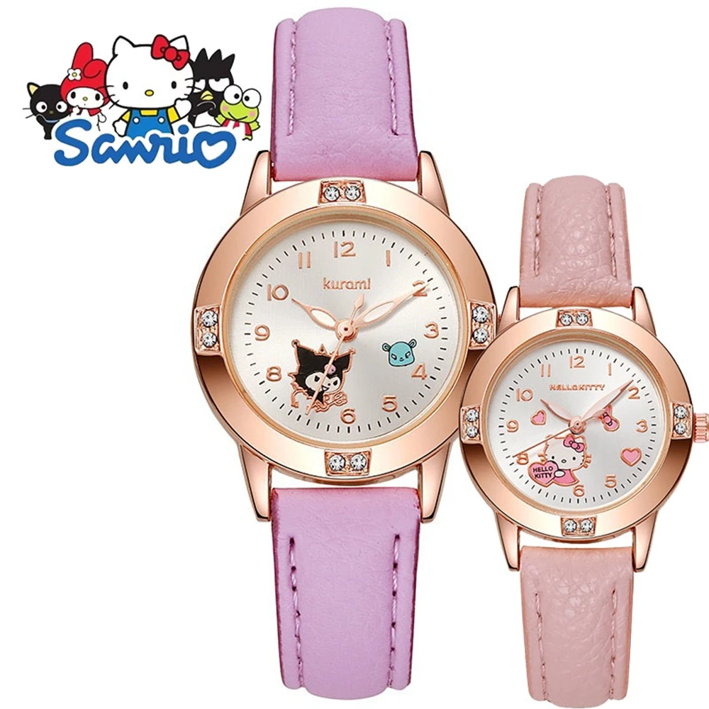 Disney Cute Minnie Girls Children's Watch Quartz Watch Cartoon Dial PU Leather Fashion Strap Children's Student Watch Gift view 4