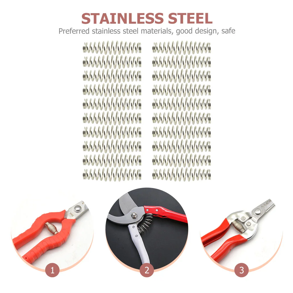 20 ชิ้นกรรไกรสวนฤดูใบไม้ผลิพืช Pruner Springs กลางแจ้งมือ Pruners ดอกไม้ Part สแตนเลสสตีล Precision Bypass