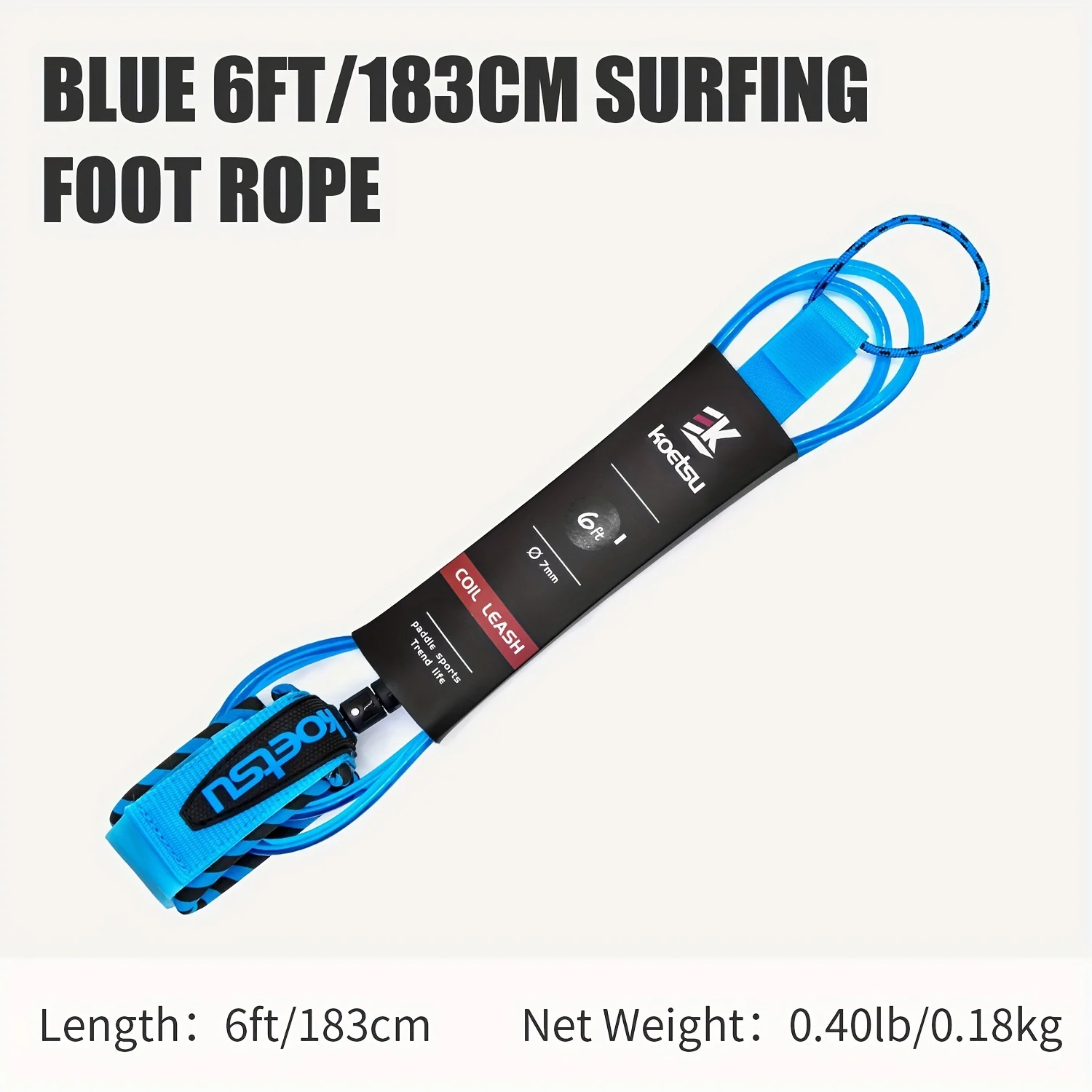 KOETSU Surfbrettleine, Paddle Board gerades Seil, hochwertiges Surfzubehör für Surfbretter und Paddleboards – Detail 3