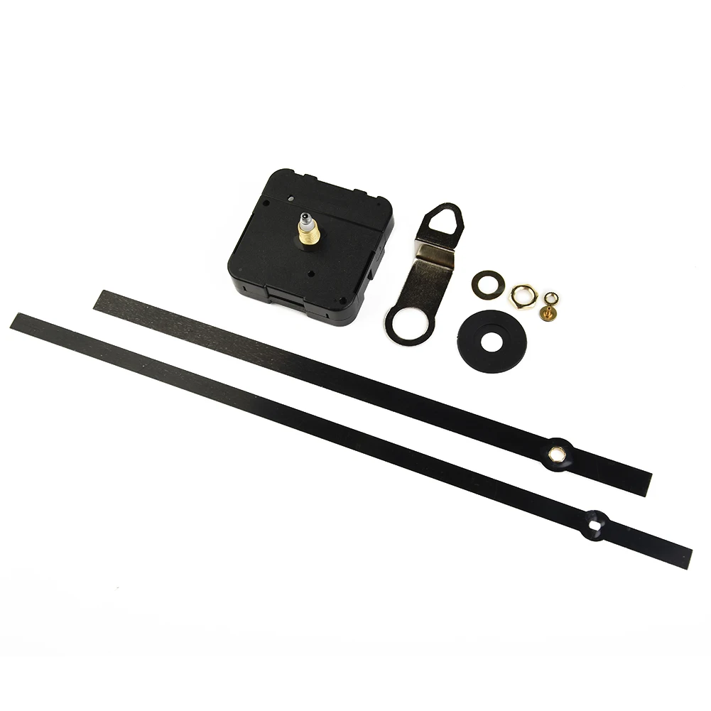 Quartz Wall Clock Complete DIY Clock Motor Mechanism Kit with Hour and Minute Hands Easy to Install and Adjust
