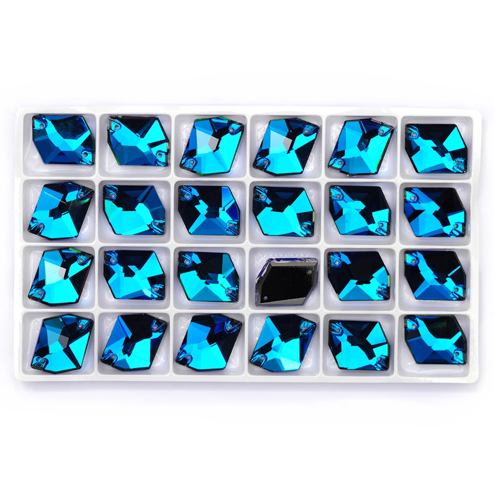 Pubrilex Cosmic Glitter Aufnähbare Strasssteine aus Glas mit abgeschrägten Kanten für Kleidungsstücke und Dekorationen – Detail 20