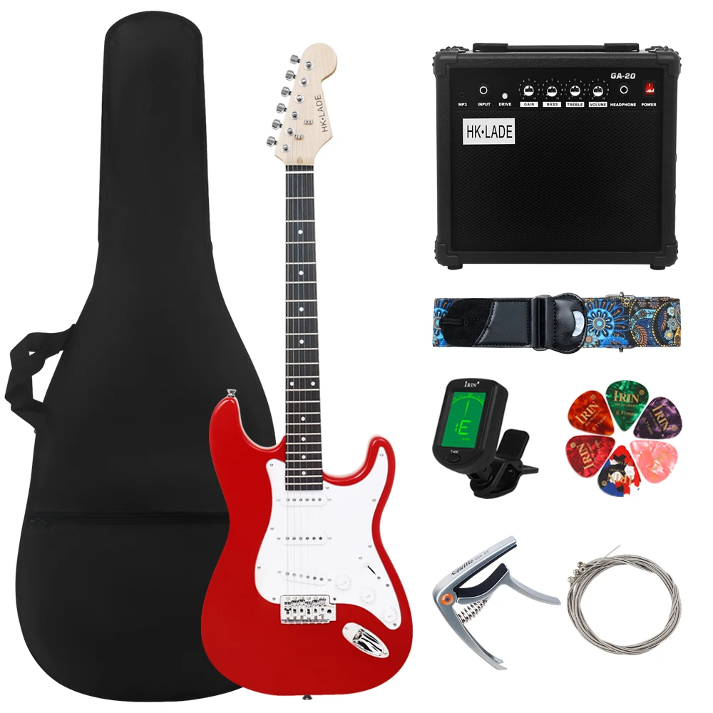 

HK·LADE Electric Guitar 39 Inch 6 Strings 22 Frets Maple Body Rosewood Fingerboard Guitarra With Guitar Parts & Accessories