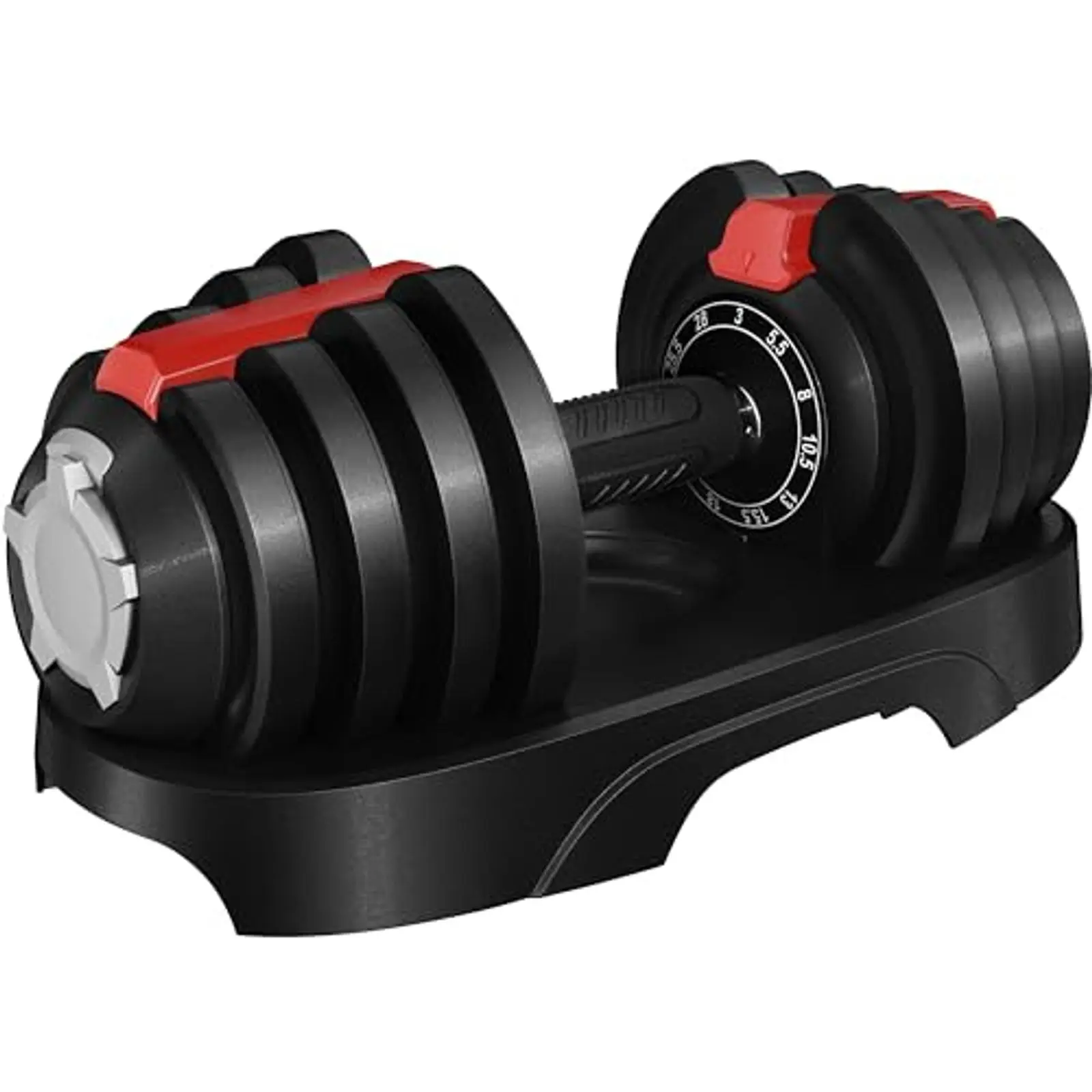 Adjustable Dumbbell Set 28/40/52.5/90LBS, Fast Adjust Dumbbells Weight Set with Anti-Slip Handle & Tray, Home Gym Strength Train