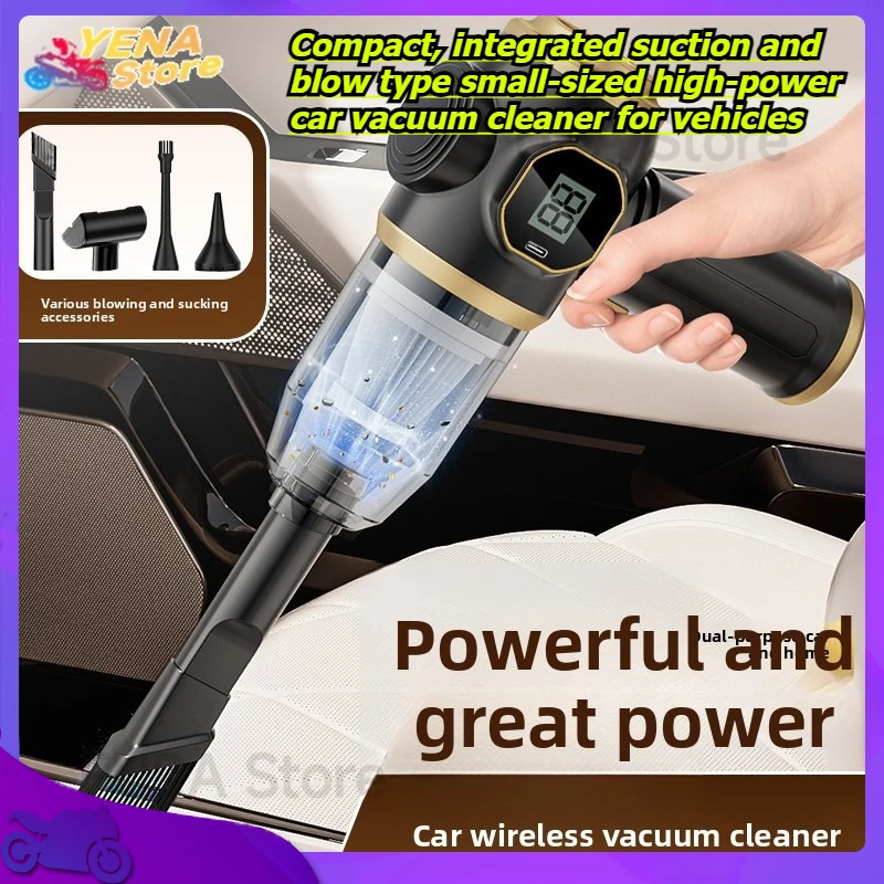 

Car vacuum cleaner - Portable handheld wireless motor cleaning machine - Powerful air brush - Suitable for both cars and homes
