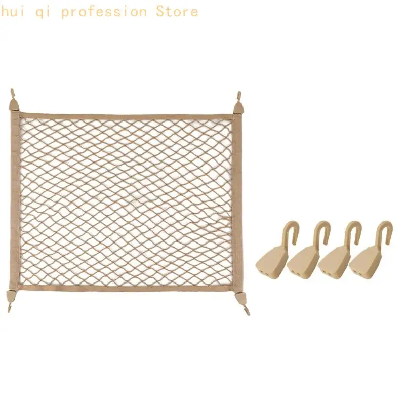 Car Trunk Cargo Net Storage Organizers, Elastic Cargo Net for Travel and Tool H8WE