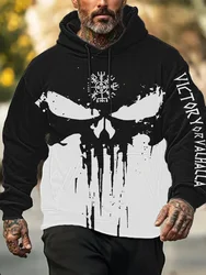 2025 Men's Fashion Gothic Style 3D Printed Hoodies Sweatshirt Man Women Long Sleeve Tracksuit Pullover Loose Casual Men Clothing