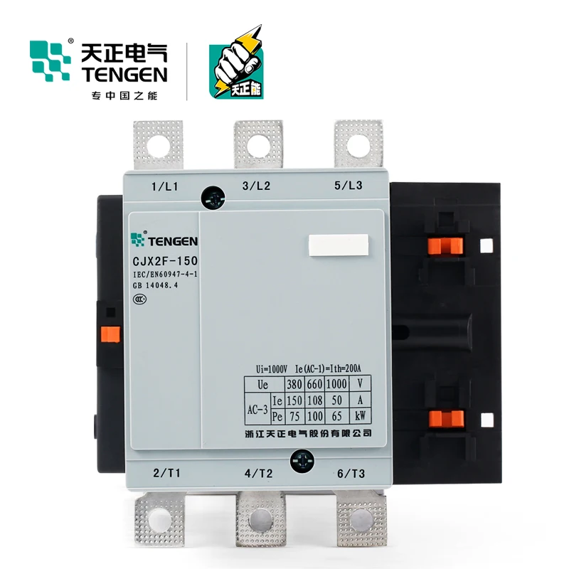 TENGEN Tianzheng Electric CJX2F-150A AC Contactor CDC6-150 NC2-150 220V 380V