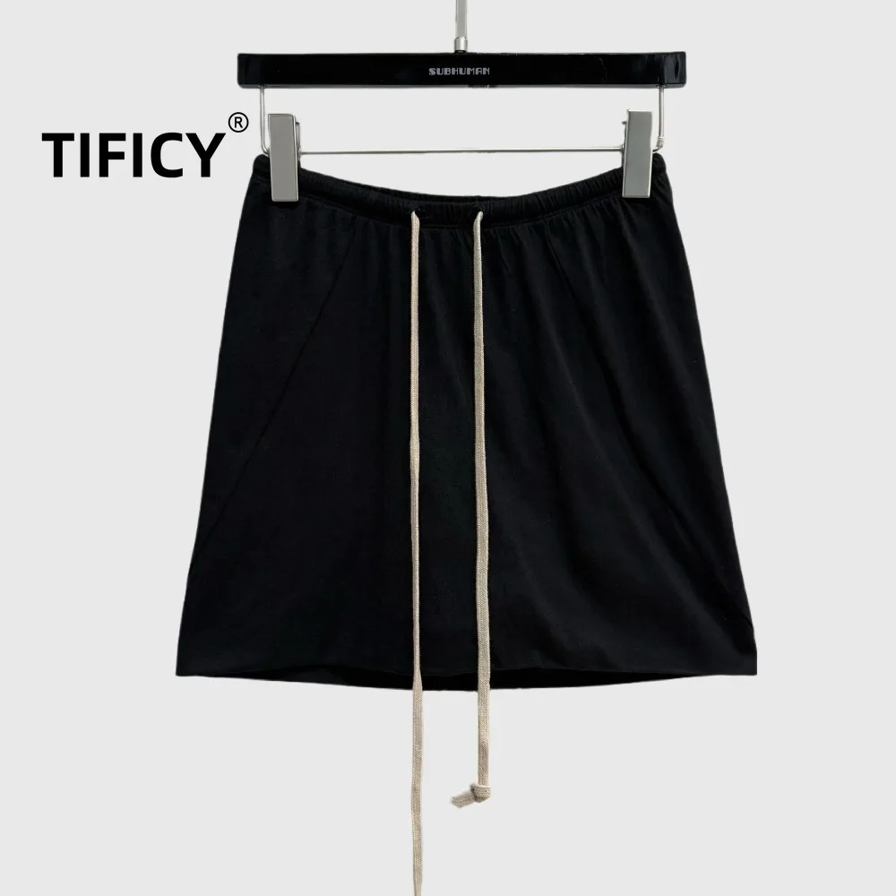 

Ro High Street Skirts Women's Casual Shorts with Drawstring Versatile and Slimming Heavy Industry Elastic Waist Pants Skirt