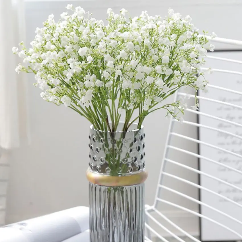 

Artificial flower Babysbreath Festival Party Wedding Bridal Bouquet Outdoor Garden Wreath Home Vase Table Handmade Diy Box Decor