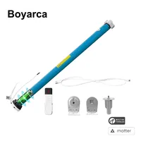 Boyarca Matter-Motor inteligente para persianas, batería de rosca, para tubo de 37 y 38mm, aplicación Homekit Alexa, Google Home, Smartthings