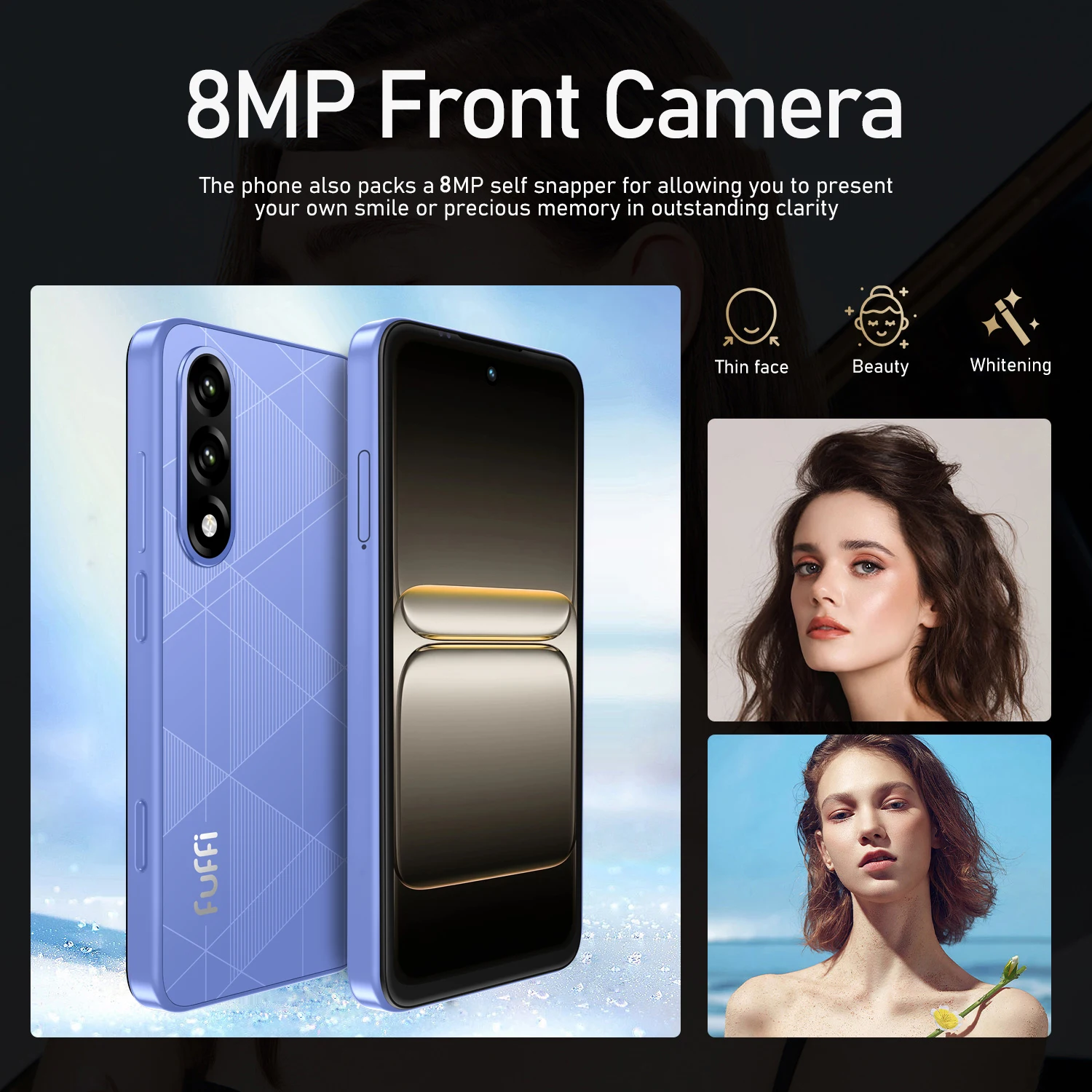 Global Version Smartphone 8GB+256GB 4G Smartphone, 5.3" Cellphone LCD 60Hz Display, 12MP Camera, 4100mAh Battery HD Camera, WiFi