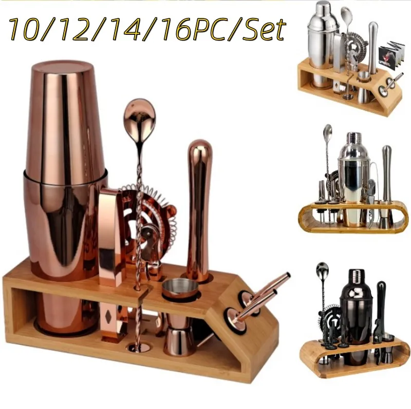 

Stainless Steel cocktail set shaker jigger Pourer cocktail stirrer cocktail accessories kit bartender bar accessories home bars