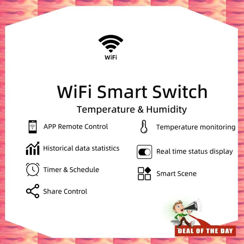 

24-часовая доставка 3X Tuya Wi-Fi датчик температуры 2,4G Wi-Fi датчик температуры умный переключатель с температурой 1 м Pro