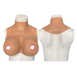 Realistic Silicone Crossdresser Breast Forms Bodysuit Huge Fake Tits With Nipples False Boobs For Transvestism Cosplay Shemale