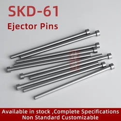 1PCS Plastic Mold SKD61 Ejector Pins D1 to D5 Mould Accessories Straight Ejector Thimbles Round Needles Customizable