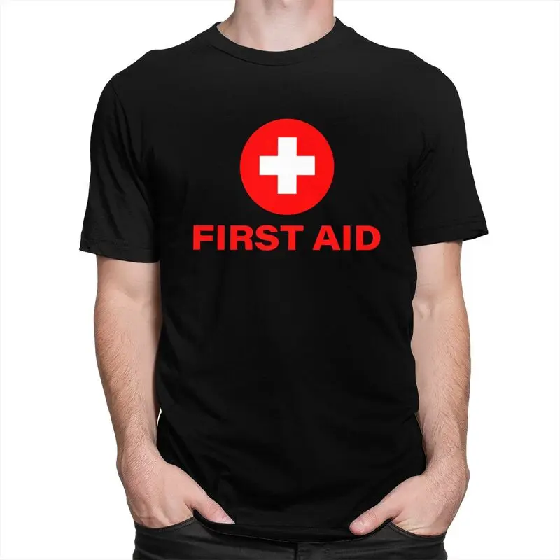 Custom First Aid Emergency Medicine Tshirts Men Short Sleeve Leisure T Shirt Doctor Nurse T-shirts Loose Fit Pure Cotton Tees