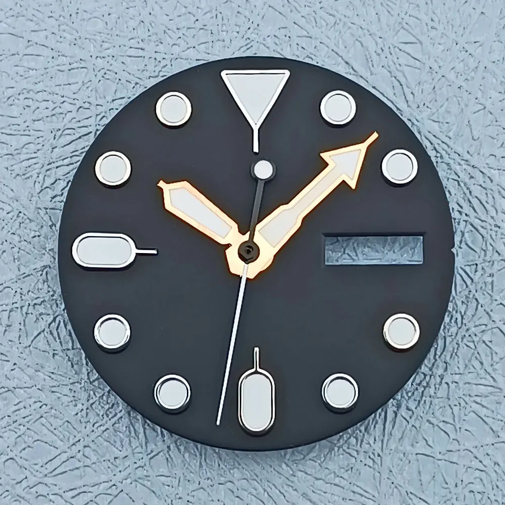 28.5mm NH36 Dial Custom logo green Black Blue dial NH35/NH36 movement dial face pointer spare parts