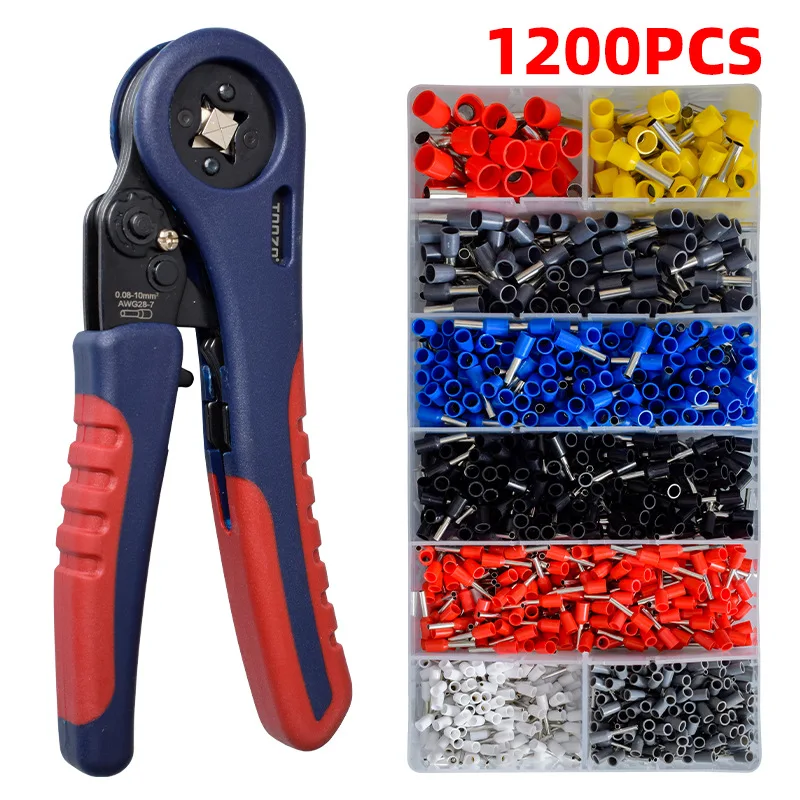 

B50 Tube Bootlace Terminals Crimping Pliers & Terminal Set Min 0.08mm Hand Tools Electrician Crimper