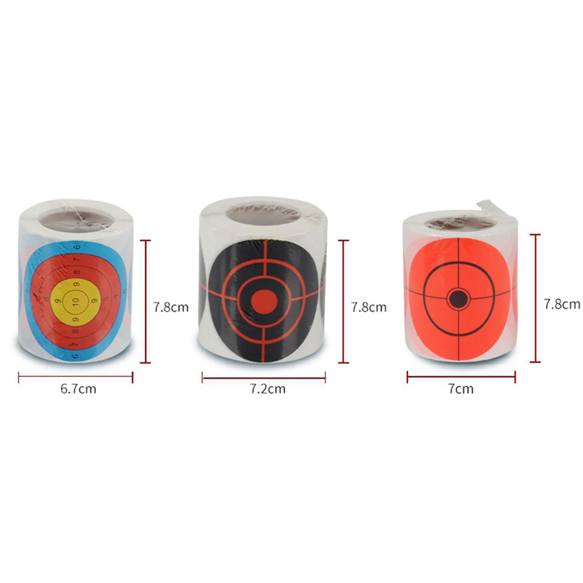 A72Z Target Paper Self-Adhesive Target Paper Sticker is Small Convenient and Easy to Carry Black