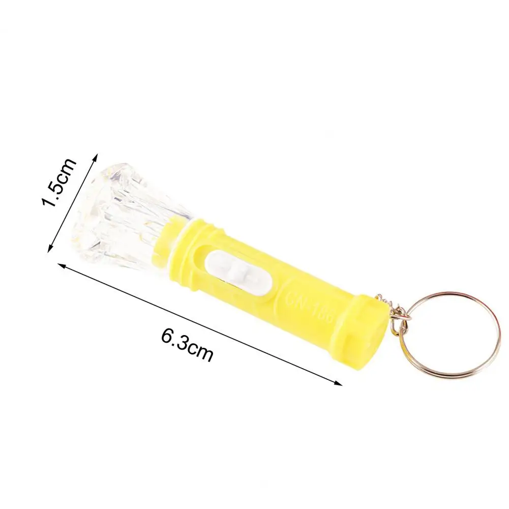 Porte-clés en forme de diamant pour enfants, lampe de poche en métal, jouet portable, poignée, divertissement, lumière flash, pendentif, accessoires de Noël, 10 pièces