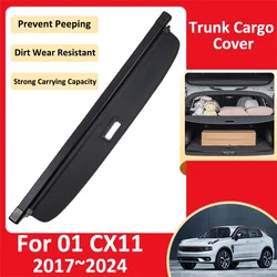Car Trunk Curtain For Lynk co 01 CX11 EM-P 2017~2024 2023 Luggage Storage Adjustable Partition Protective Cover Auto Accesories